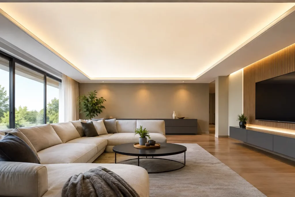 Backlit Stretch Ceiling Design and Specification