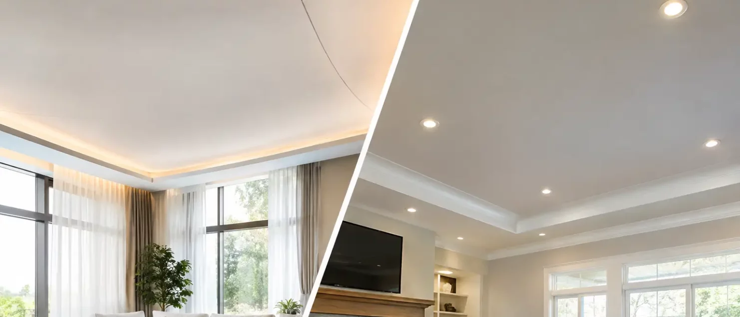 Fabric Ceilings vs Drywall: Which Fits Your Design?